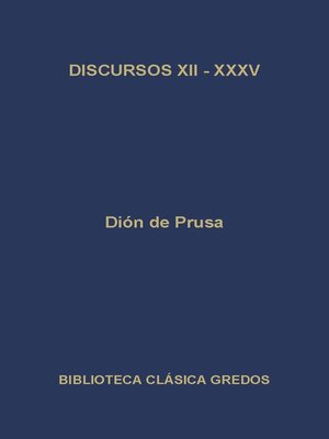 cover image of Discursos XII--XXXV